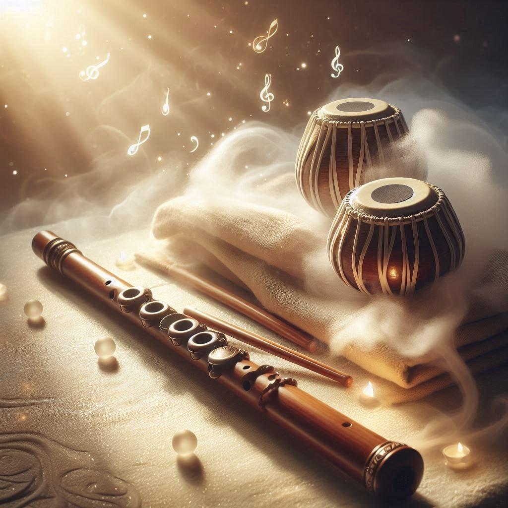 Nirvaum Instrumental Vol. 3- Whispers of flute and tabla creating soulful vibes  artwork by Nirvaum