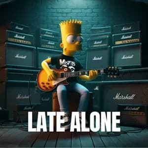 LATE ALONE - Sad Guitar Trap Rap Beats 2026 artwork by MeisterProduction