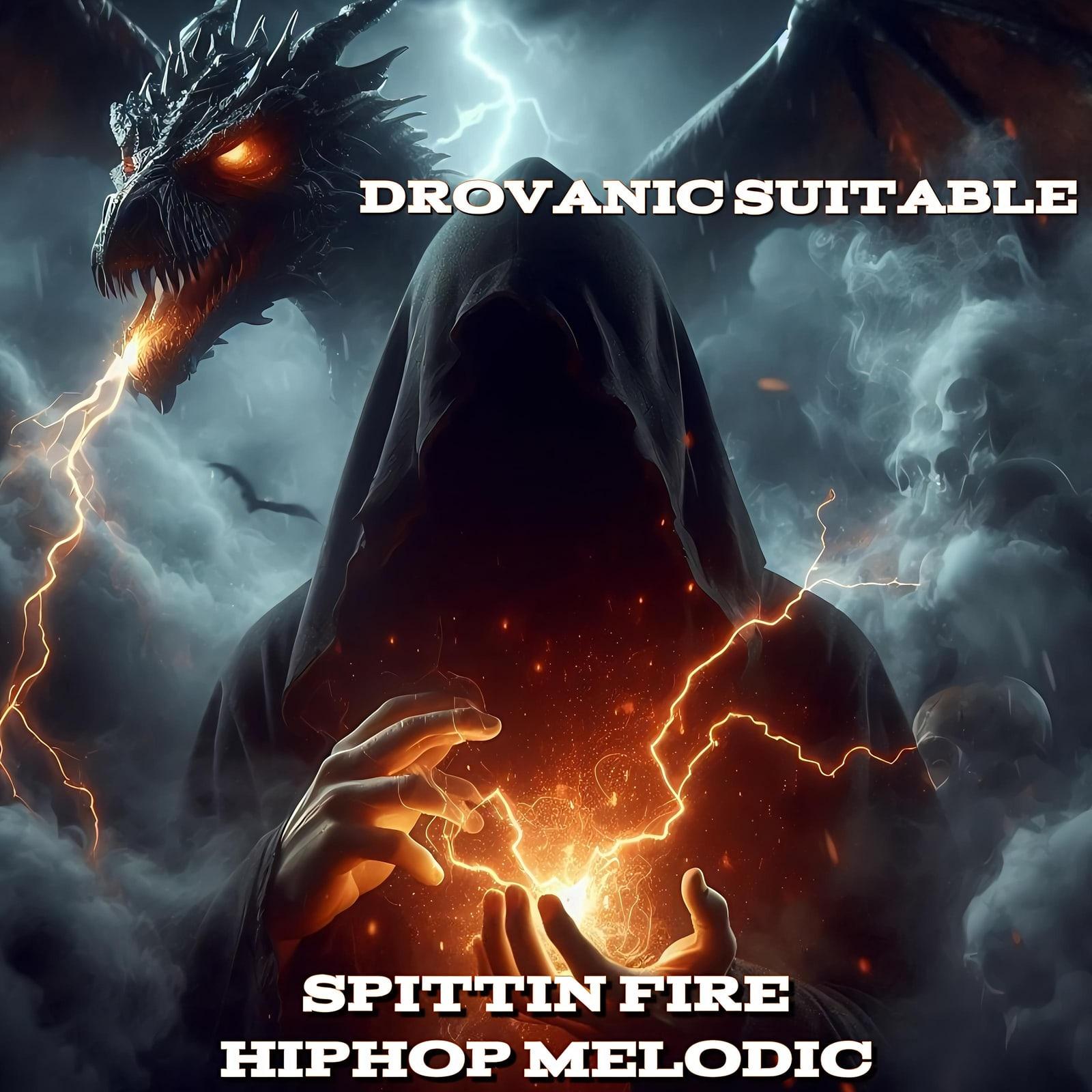SPITTIN FIRE (HIPHOP MELODIC BEAT) artwork by DROVANIC SUITABLE 